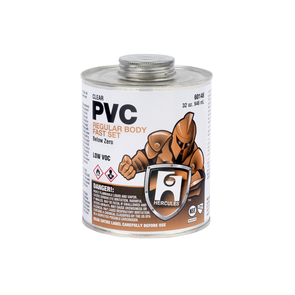 Clear Regular PVC inBelow Zeroin Cement