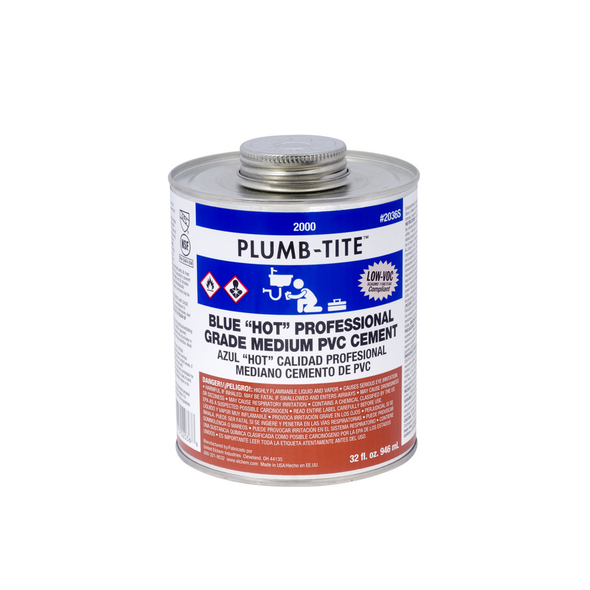 Blue Medium Hot PVC Cement