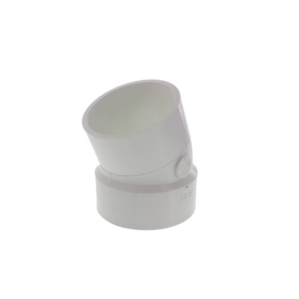 PVC DWV 22-1/2º Street Elbow